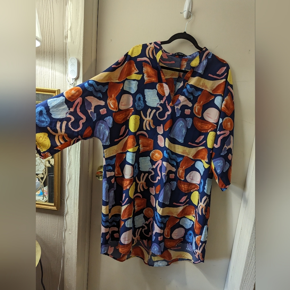 Colorful Lightweight Mini Dress 4x